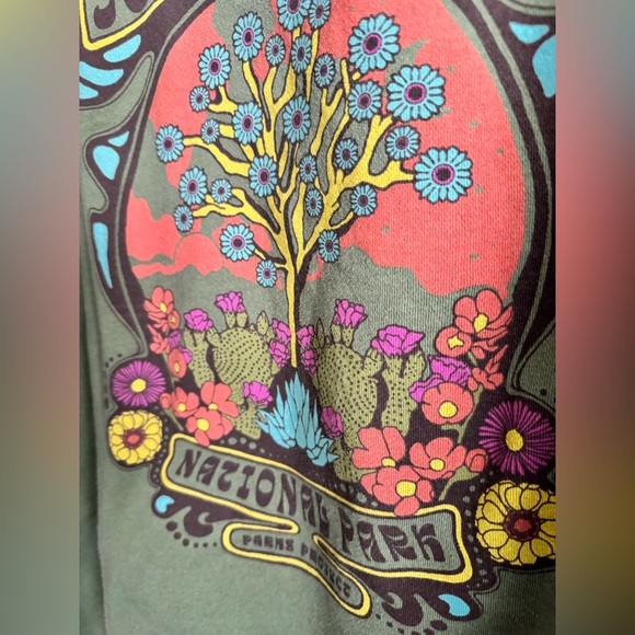 Parks Project Joshua Tree Bloom Hoodie XL Gorpcore Nature Graphic green - Picture 6 of 7